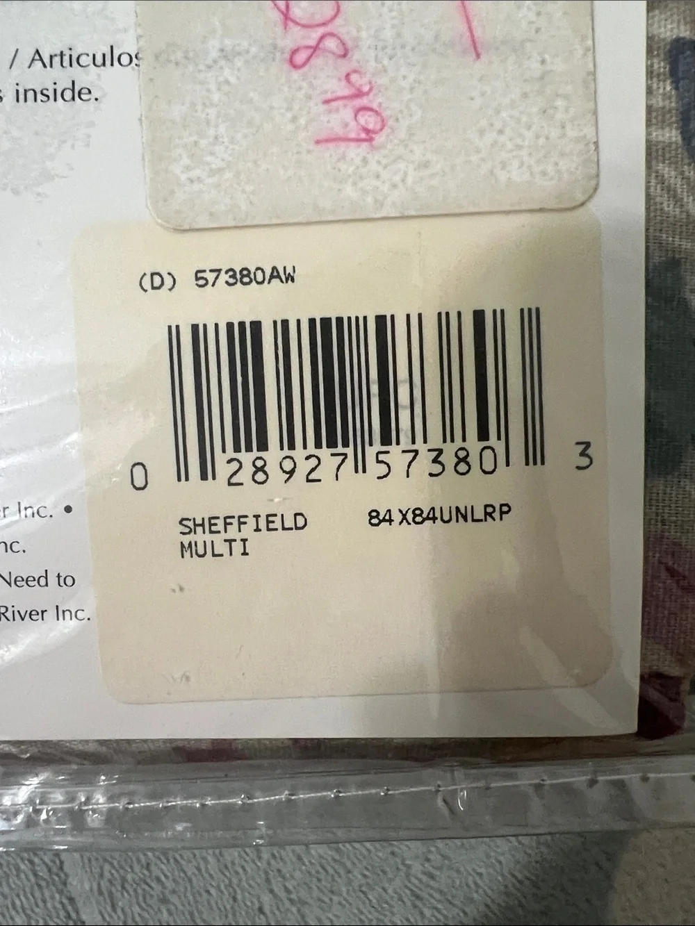BRAND NEW Bed-In-A-Bag Extras Floral Unlined Rod Pocket Drapes - Green & Cream